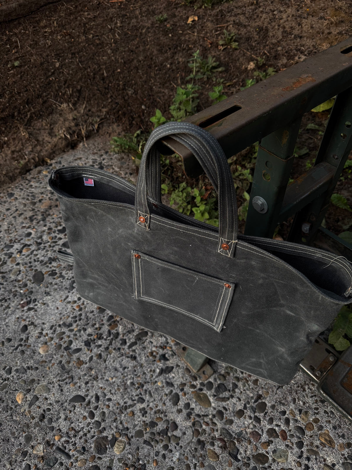Waxed Canvas Tote Bag s1